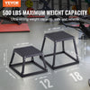 VEVOR 12" Plyometric Jump Box Fitness Exercise Plyo Box Step Cross Black