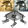 Adjustable Modern 4 Way Square Kitchen LED Ceiling Spot Lights Spotlight Fitting