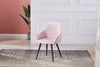 Set of 2 Fabric Armchair Dining Chairs with Knocker Padded Dining Room Kitchen