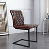 2 4 6x Faux Leather Dining Chairs Padded Seat High Back Kitchen Breakfast Chair