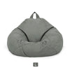 Child/Adult Size Bean Bag Sofa Chair Couch Lazy Lounger Cover No Filling Grey