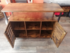 Vintage Industrial Sideboard Rustic Side Cabinet Large Storage Unit Metal Shelf
