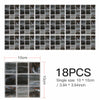 18X Kitchen Tile Stickers Bathroom Mosaic Sticker Self-adhesive Wall Home Decor
