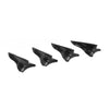 10pcs Car Roof Spoiler Shark Fin Car Decor Carbon Fiber Mini Weatherproof
