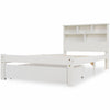 3FT White Solid Pine Wood Bed Wooden Single Size Bed Frame with Storage Drawer