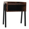 Rustic Side End Table Small Wooden Cabinet Vintage Bedside Unit Room Furniture