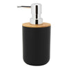 6pcs Bathroom Accessories Set Bin Soap Dispenser Toothbrush Tumbler Bamboo