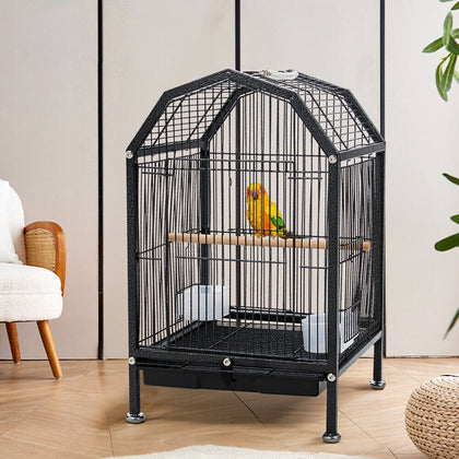 Large Bird Cages Parrot Cage Rolling Wide Flight Cage for Budgie Parakeet Conure