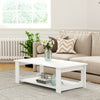 120x60cm Rectangle Coffee Tea Table 2 Tier Wooden Living Room Reception Table