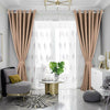 Thermal Blackout Ready Made Eyelet Ring Top Pair of Curtains with Free Tie Backs