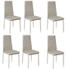 2 4 6x Faux Leather Dining Chairs Padded Seat High Back Kitchen Breakfast Chair