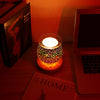 Desire Aroma 3D Glass Electric Lamp Firework Wax Melt Oil Burner w/ Wood Base UK