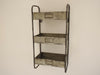 Vintage Industrial Galvanised Metal Wall Unit Shelves Cabinet Storage
