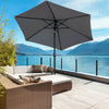 Tilt Garden Parasol Beach Umbrella Patio Sun Shade Rust Proof Beach Shield New