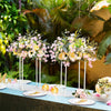2PCS 40cm Metal Geometric Flower Stand Wedding Table Centrepiece Stage Decor
