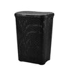 Large Laundry Basket Washing Clothes Storage Hamper Rattan Basket with Lid 60L