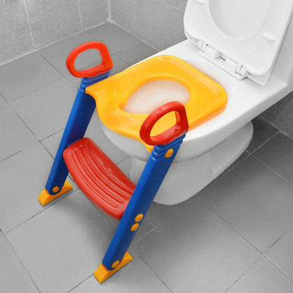 Safety Potty Baby Toddler Training Toilet Seat Step Ladder Loo Trainer System