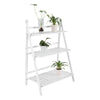 3 Tier Wooden Ladder Folding Bookshelf Stand Plant Flower Display Shelving Rack
