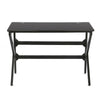 Gaming Table LED Black Computer Racing Desk RGB with Cup Holder Headphone Hook