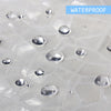 3D Plastic Shower Curtain Liner 180x180cm Bathroom Curtains with 12 Free Hooks