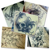Pack of 10 20x15cm Synthetic Learn Blank Tattoo Fake False Practice Skin