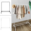 Clothes Garment Rail Rack Hanging Display Stand Shoes Storage Shelves Heavy Duty