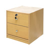 Bedside Cabinet 2 Drawers with Key LOCK Nightstand Table Storage Cabinet Unit