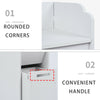 Bathroom Small Floor Wooden Cabinet Narrow Storage Cupboard Toilet With Drawers