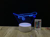 Skateboard - 3D Illusion lamp, 16 colour changing LED Night Light