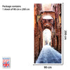 Galiano's Alleyway - Self-adhesive Door Mural DIY Home Decal Stickers 90cm Width
