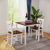 4 Colors Solid Pine Wood Dining table and 2/4 chairs Set Home Kitchen Furniture