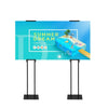 Advertising Pavement Poster Sign Stand Pole Holder Frame Poster Display