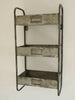 Vintage Industrial Galvanised Metal Wall Unit Shelves Cabinet Storage