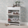 Laura James Shoe Cabinet Storage Cupboard Wooden