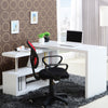 Rotating Corner Computer Desk L-shaped PC Table Workstation Home Office Study