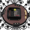 3D Wall Clock Luxury Metal Diamonds Flower Silent Art Office House Decorate
