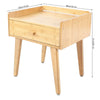 1 Drawer Small Wooden Bedroom Bedside Cabinet Furniture Nightstand Side Table