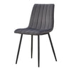 2 Grey Velvet Dining Chairs Metal Legs Office Chairs Dining Room Kitchen Modern
