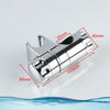 Chrome Shower Rail Head Slider Holder Adjustable 18-25mm Universal Bracket UK