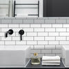 12pcs 30x15cm 3D Peel and Stick Tile Brick Stickers Wall Panels Stick on Tiles
