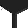 Black Metal Small Writing Table Home Office Space Saving Furniture Computer Desk