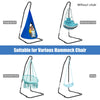 Large Heavy Duty C-stand Hanging Swing Egg Chair Hammock Frame Adjustable Height