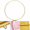 2M Golden Circle Wedding Arch Metal Backdrop Stand Party Decor Flower Rack Frame