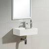 RH TAP White Designed Cloakroom Hand Wash Basin compact Ceramic Small White