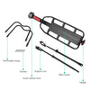 Rear Seat Aluminum Bike Rack Bicycle Mountain Mount Pannier Luggage Carrier UK
