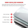 Round LED Bathroom Mirror Demister Pad Touch Sensor Magnifying With Plug 600mm