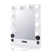 Illuminated LED Lights Make Up Vanity Mirror with Bluetooth Speakers USB Port