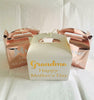 Personalised Mothers Day Gift Box Bag Present Rose Gold