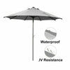 Adjustable 2.7M Garden Parasol Sun Shade Outdoor Patio Steel Round Umbrella New