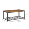Coffee/End Table Industrial Style w/Storage Shelf Versatile Use For Home Office